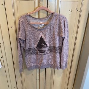 Volcom sweatshirt in a mauve color